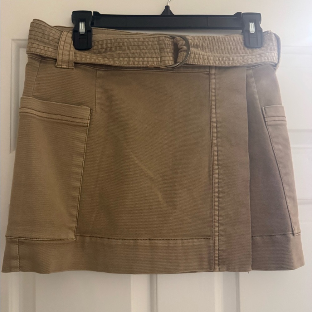 Rails Tan Mini Skirt with Belt